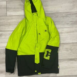 DC Neon Green and Black Snowboard Jacket